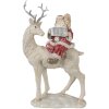 Clayre & Eef 6PR3955 Christmas Decoration Statue Father Christmas Red White 20x9x31 cm