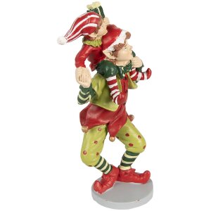 Clayre & Eef 6PR3972 Decoration Elf Red 12x9x19 cm...