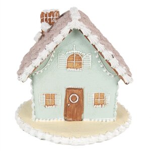 Clayre & Eef 6PR3977 Decoration House Blue 13x13x12 cm