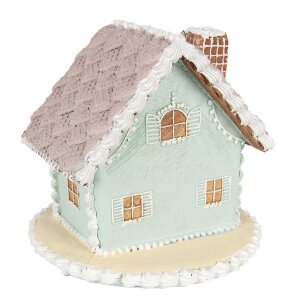 Clayre & Eef 6PR3977 Decoration House Blue 13x13x12 cm