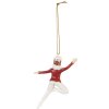 Clayre & Eef 6PR3981 Decorative Pendant Nutcracker Red White 8x2x11 cm