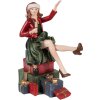 Clayre & Eef 6PR3982 Decorative Woman Red Green 15x10x18 cm