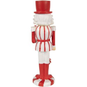 Clayre & Eef 6PR3985 Decoration Nutcracker Red White...