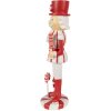 Clayre & Eef 6PR3985 Decoration Nutcracker Red White 7x7x23 cm