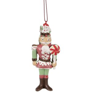 Clayre & Eef 6PR3996 Decoration Pendant Nutcracker...