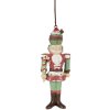 Clayre & Eef 6PR3997 Decorative Pendant Nutcracker Red White 5x3x12 cm