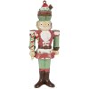 Clayre & Eef 6PR3997 Decorative Pendant Nutcracker Red White 5x3x12 cm