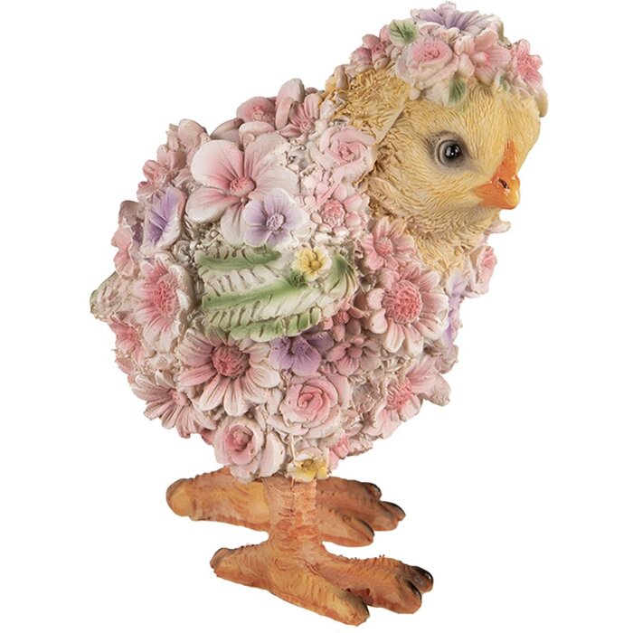 Clayre & Eef 6PR4897 Decorative Chick Pink Yellow 11x11x14 cm