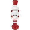 Clayre & Eef 6PR4898 Christmas Decoration Statue Nutcracker Red White 11x6x37 cm