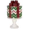 Clayre & Eef 6PR4905 Decoration Gift Green Red 14x14x24 cm