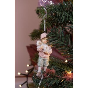 Clayre & Eef 6PR4914 Decoration Pendant Child Pink...