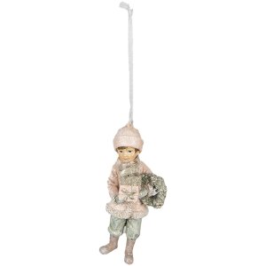 Clayre & Eef 6PR4916 Decorative Pendant Child Pink...