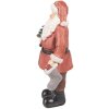 Clayre & Eef 6PR4933 Christmas Decoration Statue Father Christmas Red 17x13x40 cm