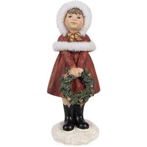 Clayre & Eef 6PR4948 Christmas decoration statue...