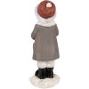 Clayre & Eef 6PR4949 Christmas Decoration Statue Child Grey, White 6x6x14 cm