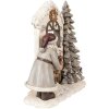 Clayre & Eef 6PR4950 Christmas Decoration Father Christmas LED White Red 22x10x23 cm