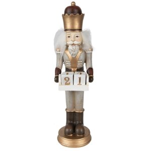 Christmas decoration statue nutcracker with calendar...