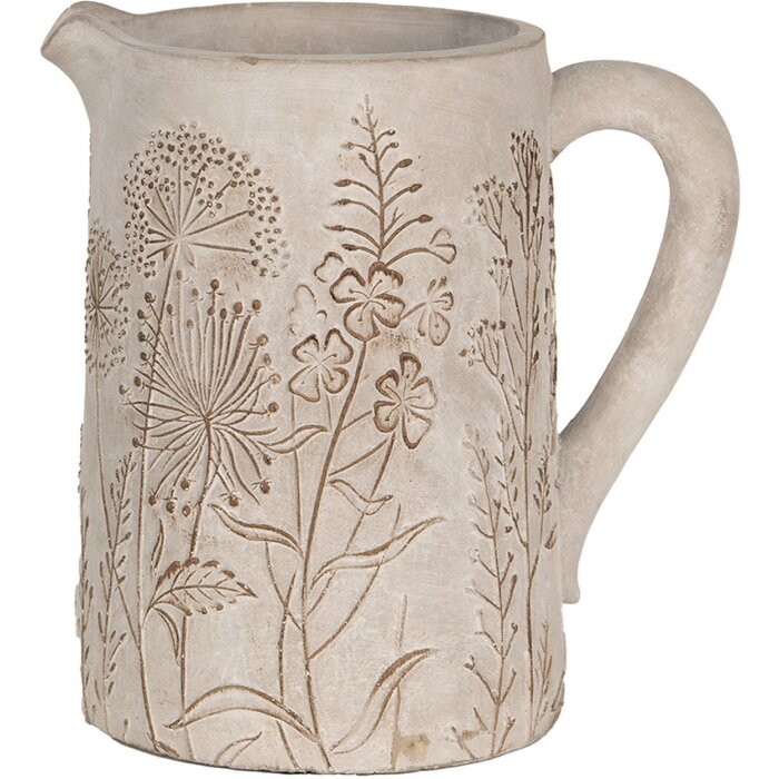 Clayre & Eef 6TE0495L Decorative jug Beige 23x16x23 cm