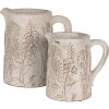 Clayre & Eef 6TE0495L Decorative jug Beige 23x16x23 cm