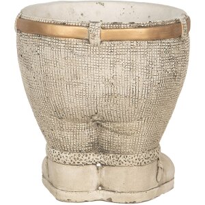 Clayre & Eef 6TE0496 Indoor Flower Pot Grey Ø 15x17 cm