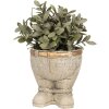 Clayre & Eef 6TE0496 Indoor Flower Pot Grey Ø 15x17 cm