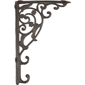 Clayre & Eef 6Y1763 Shelf Bracket Brown 4x33x21 cm