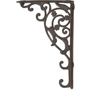 Clayre & Eef 6Y1763 Shelf Bracket Brown 4x33x21 cm