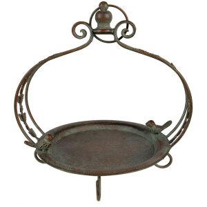 Clayre & Eef 6Y4843 Bird Feeder Green 32x25x33-38 cm