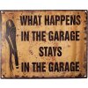 Clayre & Eef 6Y5202 Text Sign Brown 25x1x20 cm Garage