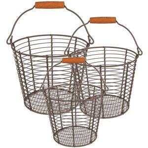 Clayre & Eef 6Y5258 Baskets Brown Ø 21x16 -...