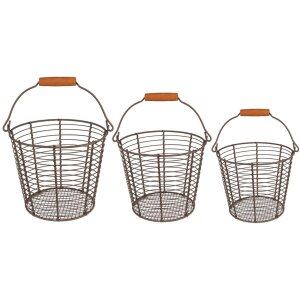 Clayre & Eef 6Y5258 Baskets Brown Ø 21x16 -...