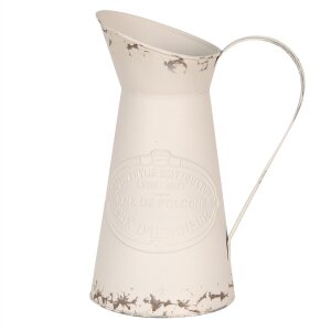 Clayre & Eef 6Y5399 Decorative Jug White 19x14x27 cm