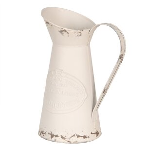 Clayre & Eef 6Y5399 Decorative Jug White 19x14x27 cm