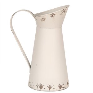 Clayre & Eef 6Y5399 Decorative Jug White 19x14x27 cm