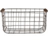 Clayre & Eef 6Y5400 Baskets (set of 2) Grey Brown 37x23x18 - 31x20x16 cm