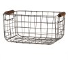 Clayre & Eef 6Y5400 Baskets (set of 2) Grey Brown 37x23x18 - 31x20x16 cm