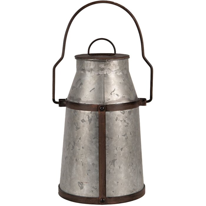 Clayre & Eef 6Y5401 Decorative milk jug Grey Brown 20x18x26-36 cm