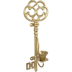 Clayre & Eef 6Y5420 Candlestick Key Gold coloured...