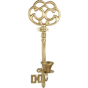 Clayre & Eef 6Y5420 Candlestick Key Gold coloured...