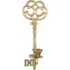 Clayre & Eef 6Y5420 Candlestick Key Gold coloured 13x9x34 cm