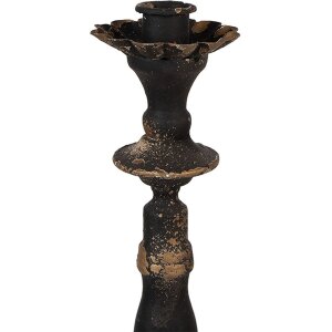 Clayre & Eef 6Y5454 Candle Holder Black Gold Coloured...