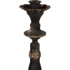 Clayre & Eef 6Y5454 Candle Holder Black Gold Coloured Ø 11x30 cm