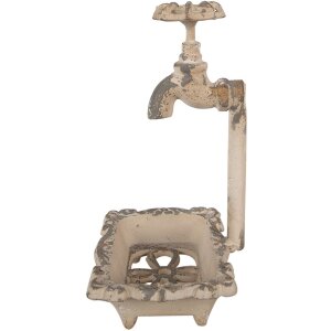 Clayre & Eef 6Y5457 Soap Dish Beige 14x12x23 cm Tap...