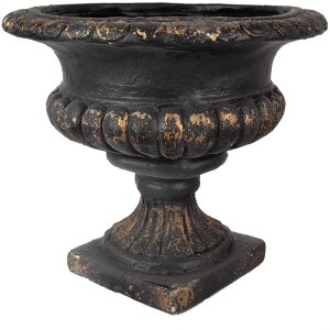 Clayre & Eef 6Y5458 Flower Pot Black Ø 52x47 cm