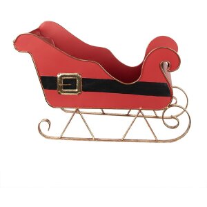 Clayre & Eef 6Y5473 Christmas decoration red, gold-coloured 45x21x28 cm