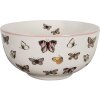 Clayre & Eef BPDBO Soup Bowl White Pink Ø 14x7 cm - 500 ml