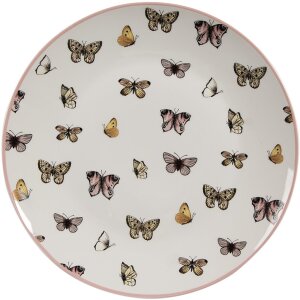 Clayre & Eef BPDDP Tableware Dining Plate White Pink...