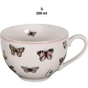 Clayre & Eef BPDKS Cup with saucer 12x9x6 cm -...