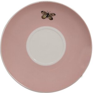 Clayre & Eef BPDKS Cup with saucer 12x9x6 cm - Ø 14x2 cm - 200 ml