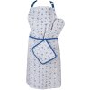 Clayre & Eef BRB41 Cooking Apron Beige, Blue 70x85 cm